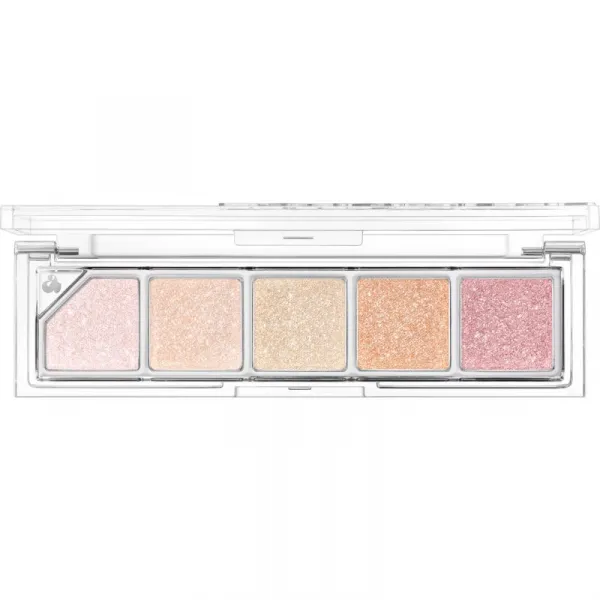 Unleashia Mood Shower Face Palette paletka očných tieňov a rozjasňovačov s perleťovým leskom odtieň NO.100 Ballerina 1 ks