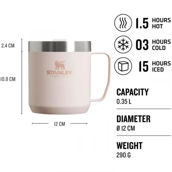 Stanley  Camp mug rose quartz Hrnček