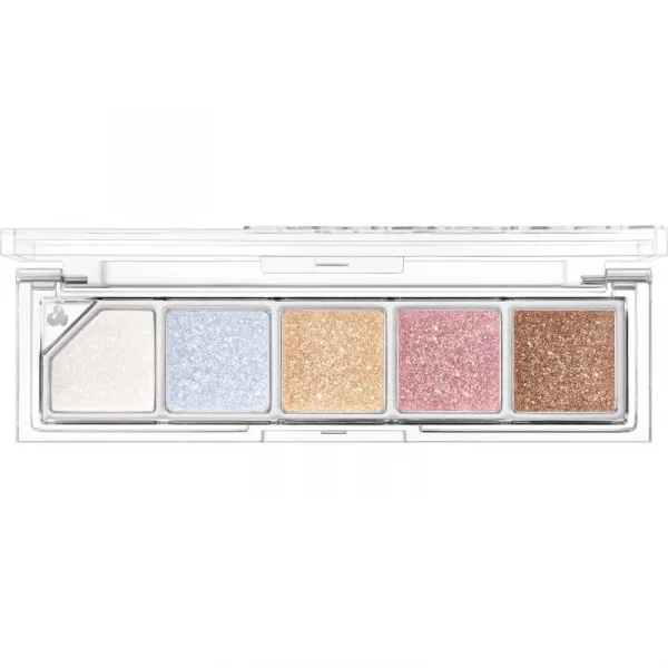 Unleashia Mood Shower Face Palette paletka očných tieňov a rozjasňovačov s perleťovým leskom odtieň NO.101 Ballerino 1 ks