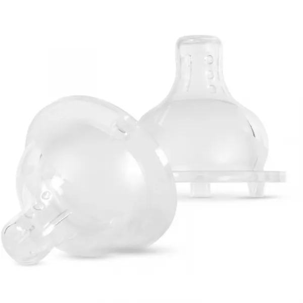Baboo Premium Silicone Teat Medium Flow cumlík na fľašu 3m+ 2 ks