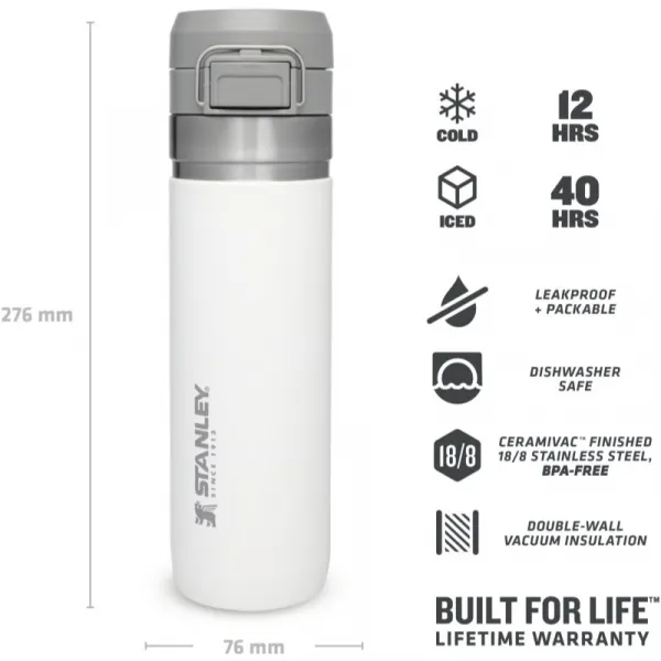Stanley Quick Flip Go Bottle termofľaša Polar 700 ml