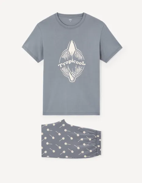 Celio Cotton Short Pajamas Jipycool - Men's