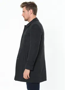 PLT7226 DEWBERRY BATTAL COAT-PATTERNED ANTHRACITE