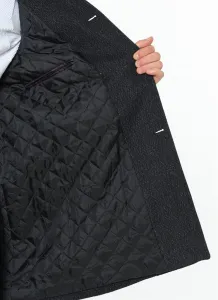 PLT7226 DEWBERRY BATTAL COAT-PATTERNED ANTHRACITE