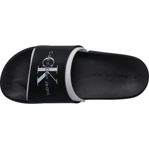 Calvin Klein SLIDE MONOGRAM Pánske šľapky, čierna, veľkosť
