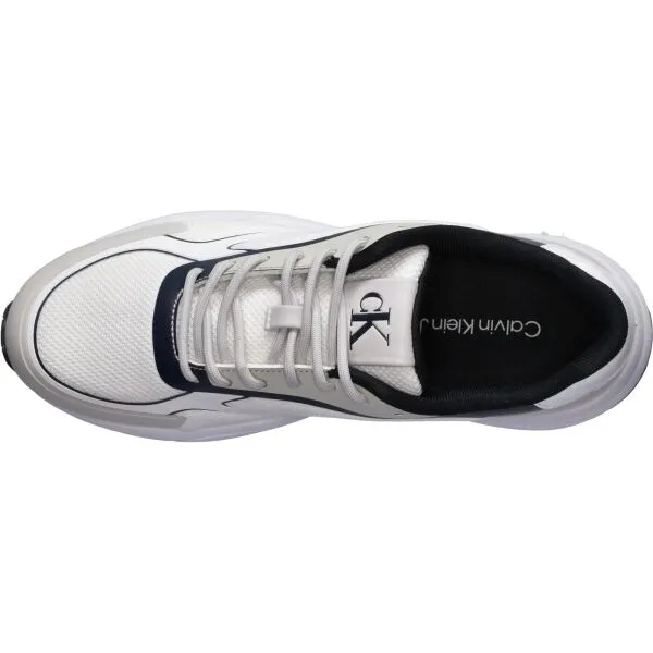 Calvin Klein RETRO TENNIS LOW KNIT MIX Pánska voľnočasová obuv, béžová, veľkosť