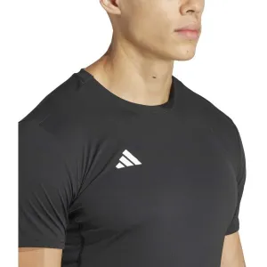 adidas ADIZERO TEE Pánske športové tričko, čierna, veľkosť
