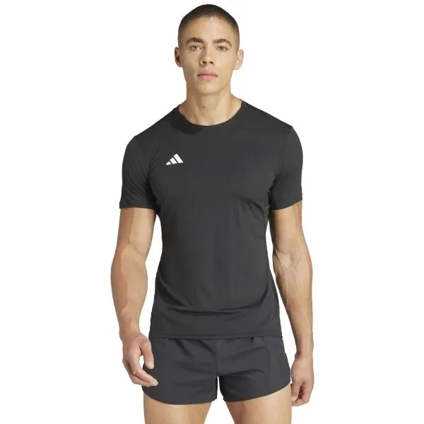 adidas ADIZERO TEE Pánske športové tričko, čierna, veľkosť