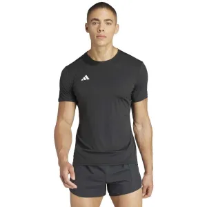 adidas ADIZERO TEE Pánske športové tričko, čierna, veľkosť
