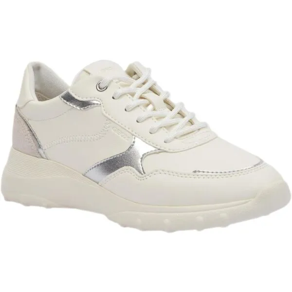 White women's sneakers Geox Alleniee - Women's