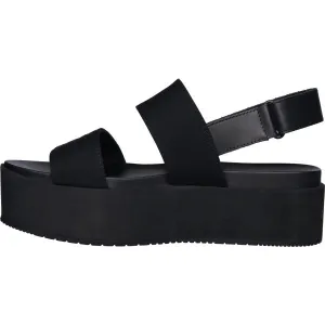 Calvin Klein FLATFORM SLING IN Dámske sandále, čierna, veľkosť