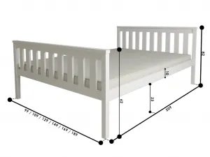 Posteľ KALEA 90 x 200 cm, borovica Rošt: S latkovým roštom, Matrac: Matrac Coco Maxi 20 cm