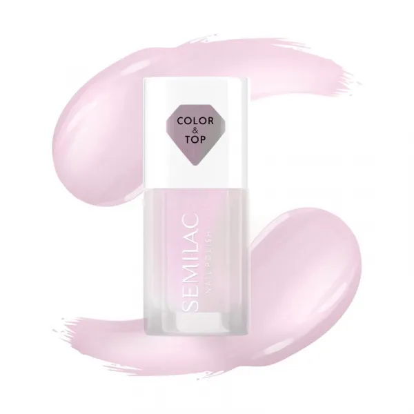 Semilac Color & Top lak na nechty odtieň Pink Glow 7 ml