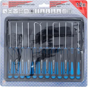 BGS Technics SADA PRESNÝCH SKRUTKOVAČOV A HÁKOV 12 KS, BGS 8833