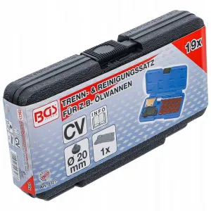 BGS Technics Súprava na demontáž a čistenie olejových vaní | 19 ks (BGS 9327)