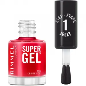 Rimmel Super Gel gélový lak na nechty bez použitia UV/LED lampy odtieň 016 Cerise Pop 12 ml