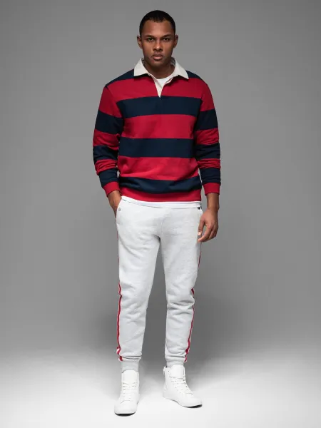 Pánske tepláky OMBRE Pants OM-PASK-0258 V-1ight greyelange
