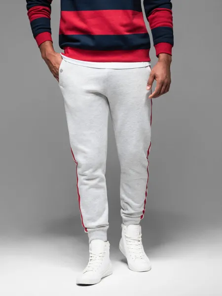 Pánske tepláky OMBRE Pants OM-PASK-0258 V-1ight greyelange