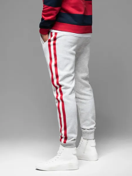 Pánske tepláky OMBRE Pants OM-PASK-0258 V-1ight greyelange