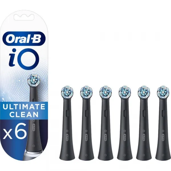 Oral B iO Ultimate Clean náhradné hlavice na zubnú kefku Black 6 ks