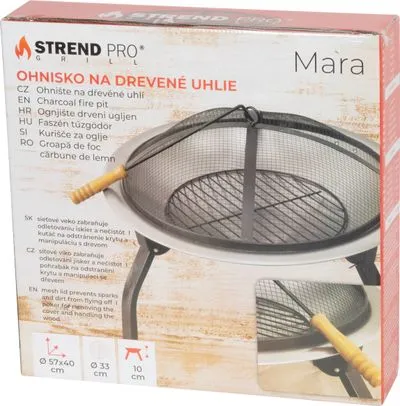 STREND PRO Grill Ohnisko Strend Pro Mara, BBQ, kovové, okrúhle, 57x57x40 cm