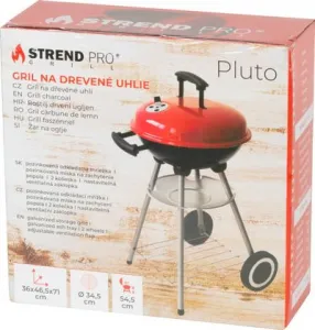Gril Strend Pro Pluto, BBQ, na drevené uhlie, 36x46,5x71 cm