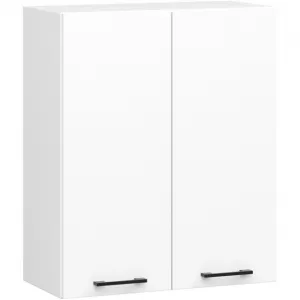 Ak furniture Kuchyňská linka Olivie 2,4 m H720 prosklená bílá/dub sonoma