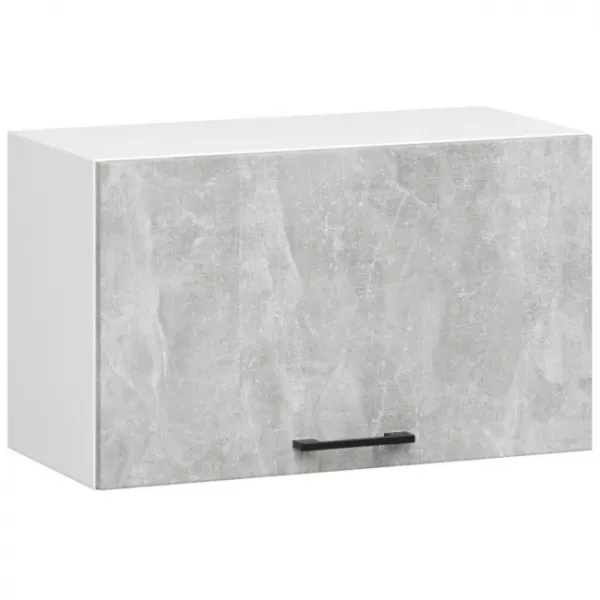 Ak furniture Kuchyňská linka Olivie 2,4 m prosklená beton