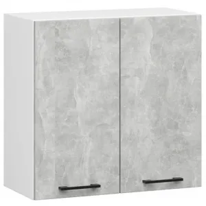 Ak furniture Kuchyňská linka Olivie 2,4 m prosklená beton