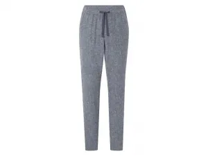 Livergy® Pánske nohavice s ľanom (sivá, XL (56/58))
