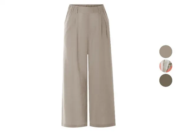 esmara® Dámske culotte nohavice s ľanom