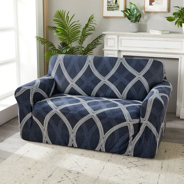 4Home Napínací poťah na kreslo Elegant modrá, 90-140 cm + obliečka na vankúšik zadarmo, 90-140 cm