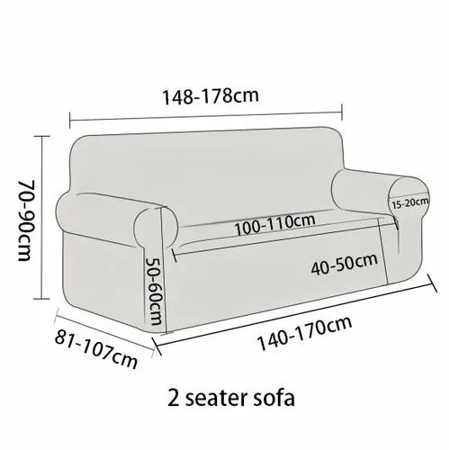 4Home Napínací poťah na dvojkreslo Elegant modrá, 145-185 cm + obliečka na vankúšik zadarmo, 145-185 cm
