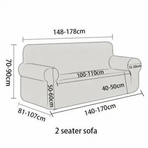 4Home Napínací poťah na dvojkreslo Elegant modrá, 145-185 cm + obliečka na vankúšik zadarmo, 145-185 cm