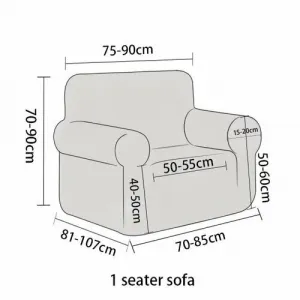 4Home Napínací poťah na kreslo Elegant modrá, 90-140 cm + obliečka na vankúšik zadarmo, 90-140 cm