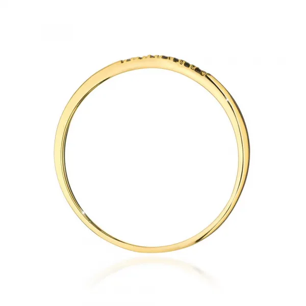 Blink-Blink Zlatý prsteň s čiernymi diamantami 0.035 ct1671ZDB