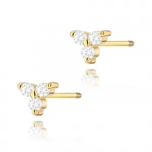 Blink-Blink Napichovacie náušnice biele zlato s diamantami 0.09 ct3135BDB