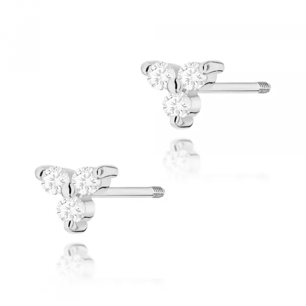 Blink-Blink Napichovacie náušnice zo zlata s diamantami 0.09 ct3135ZDB