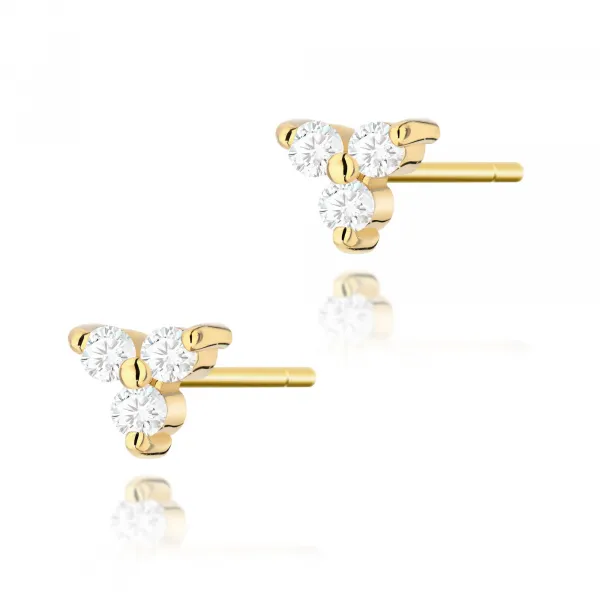 Blink-Blink Napichovacie náušnice zo zlata s diamantami 0.09 ct3135ZDB