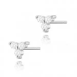 Blink-Blink Napichovacie náušnice biele zlato s diamantami 0.09 ct3135BDB