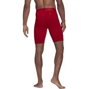 adidas TF SHO TIGHT Pánske spodné šortky, červená, veľkosť