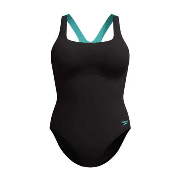 Speedo flex band swim bra 1 piece anthracite blue s - uk32