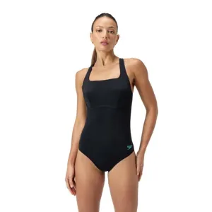 Speedo flex band swim bra 1 piece anthracite blue s - uk32