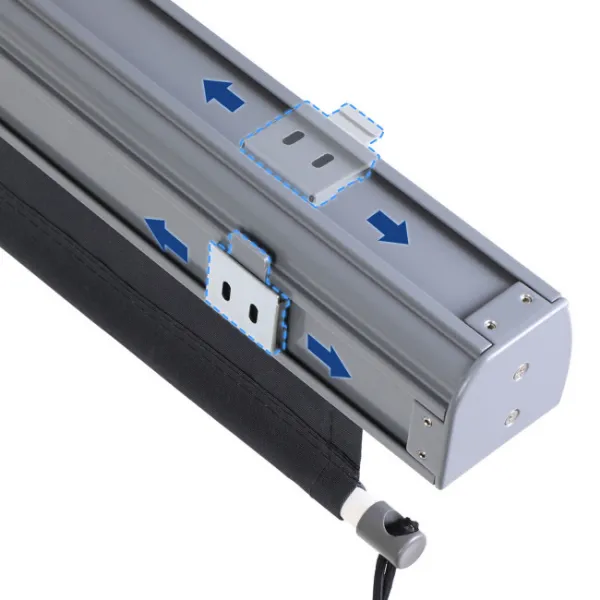 SONGMICS Vertikálna markíza Orrine 250x160 cm sivá