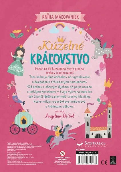 Kúzelné kráľovstvo - omaľovánky, 1400 diamantov na nalepenie
