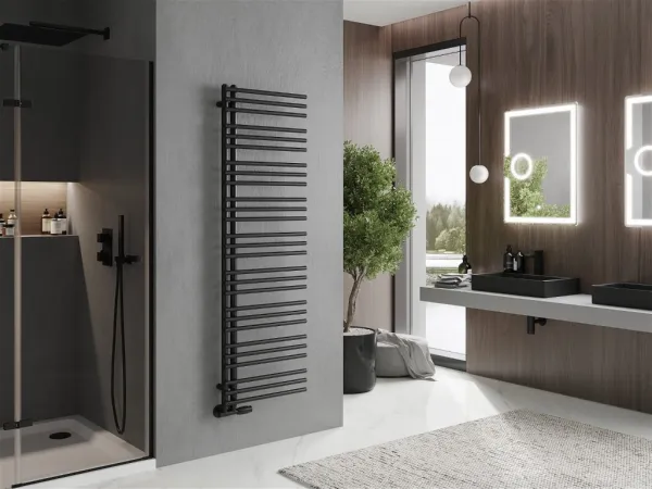 MEXEN - Neptún vykurovací rebrík/radiátor 1600 x 500 mm, 662 W, čierna W101-1600-500-00-70