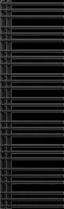MEXEN - Neptún vykurovací rebrík/radiátor 1600 x 500 mm, 662 W, čierna W101-1600-500-00-70