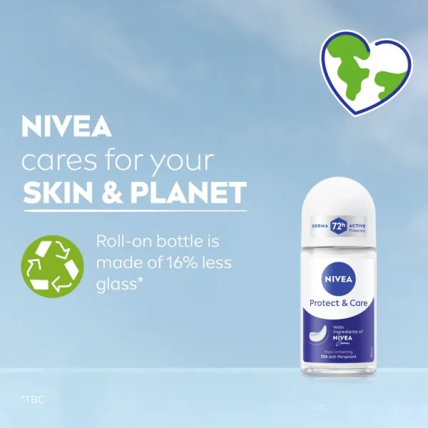 NIVEA Protect & Care guličkový antiperspirant pre ženy 50 ml