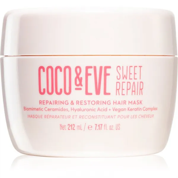 Coco & Eve Sweet Repair Repairing & Restoring Hair Mask intenzívna maska pre posilnenie a lesk vlasov 212 ml