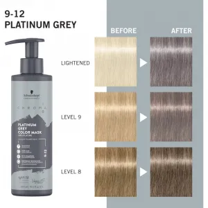 Schwarzkopf Professional Chroma ID Color Mask intenzívna farbiaca maska na vlasy odtieň 9-12 Platinum Grey 300 ml